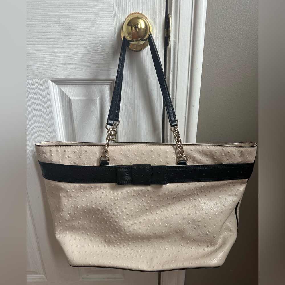 Kate spade ostrich bag with bow